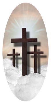 Three Crosses (Clouds) Bronze